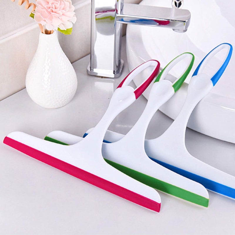 SvaTao Hand Held Rubber Glass Shower Squeegee with Hanging Hole for Glass Door, Car Windows - Multifunctional Tool [3-Pack] - Image 5